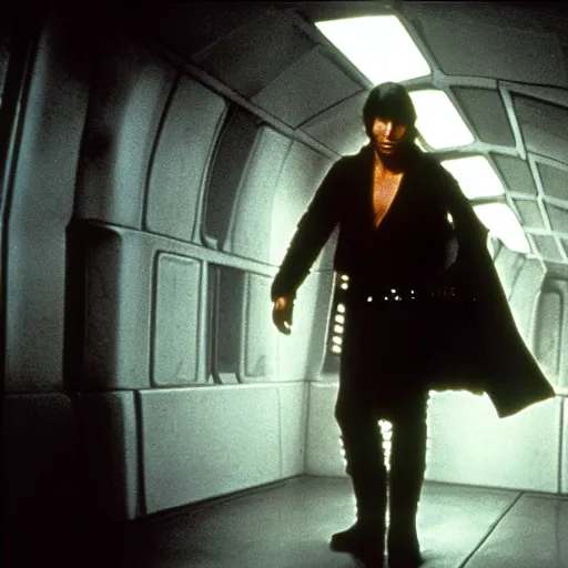 Prompt: Keanu Reeves as Han Solo in Empire Strikes back