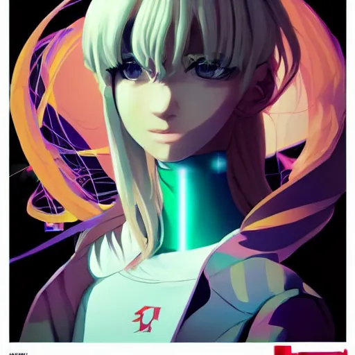 Image similar to poster model woman with futuristic streetwear and sailor moon hair, cute face, pretty, Anime by Cushart Krentz and Gilleard James, Fierce expression 4k, 8k, HDR, Trending on artstation, Behance, Pinterest