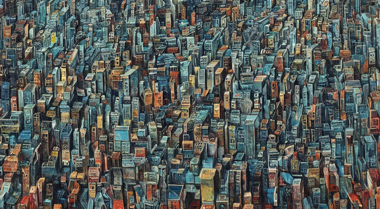 Image similar to a beautifully ultradetailed painting of disordered city in film inception