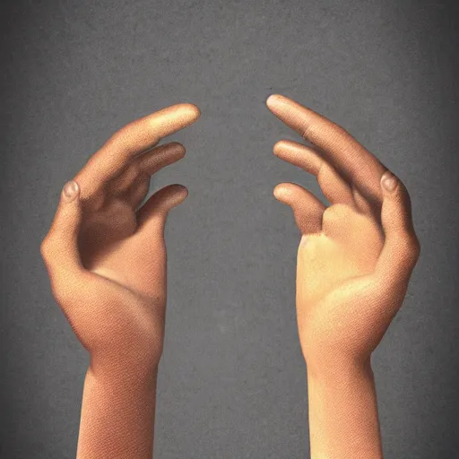 Image similar to A primordial god sculpting humans in their hands, digital art