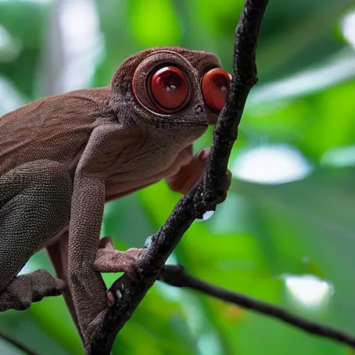 Image similar to tarsier chameleon hybrid