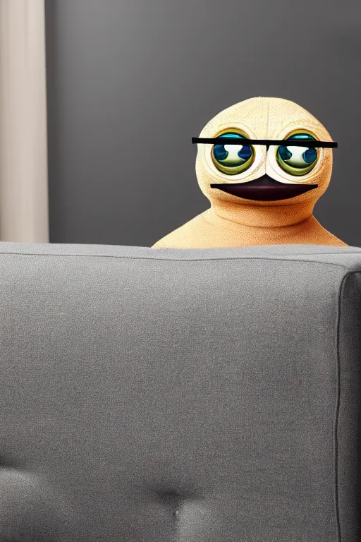 Prompt: pepe on a couch, 4k, 8k, HD