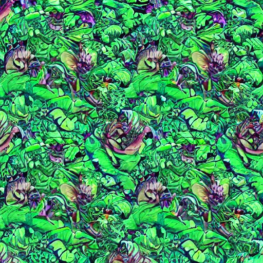 Image similar to rhaegal, green dragon, surrounded by rosebuds in fractal patterns