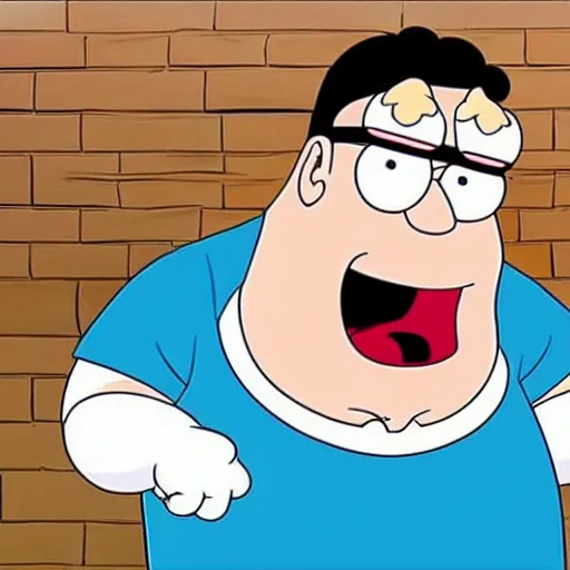 Prompt: peter griffin from family guy doing the whip and the nae nae