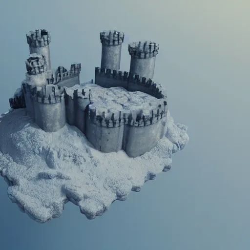 Prompt: igloo castle harvesting dark ether from the middle earth with zero gravity energy machines, octane render