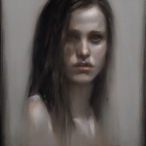 Image similar to portrait by Casey Baugh