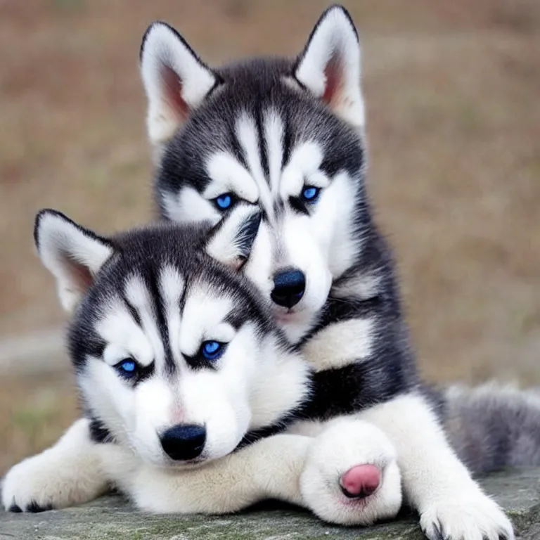 Image similar to cutest husky in the world