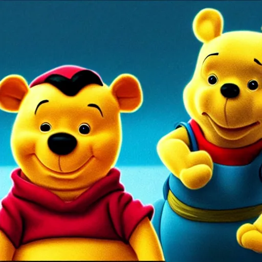 Image similar to Walter white as Winnie the Pooh, photo