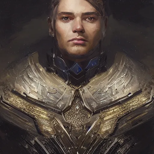 Image similar to a beautfiul award winning commission portrait of a man wearing diamond victorian armour,digital art,art by greg rutkowski,character design by charles bowater,photorealistic,ross tran,hyperdetailed,detailed face,fascinating,2021,western comic style