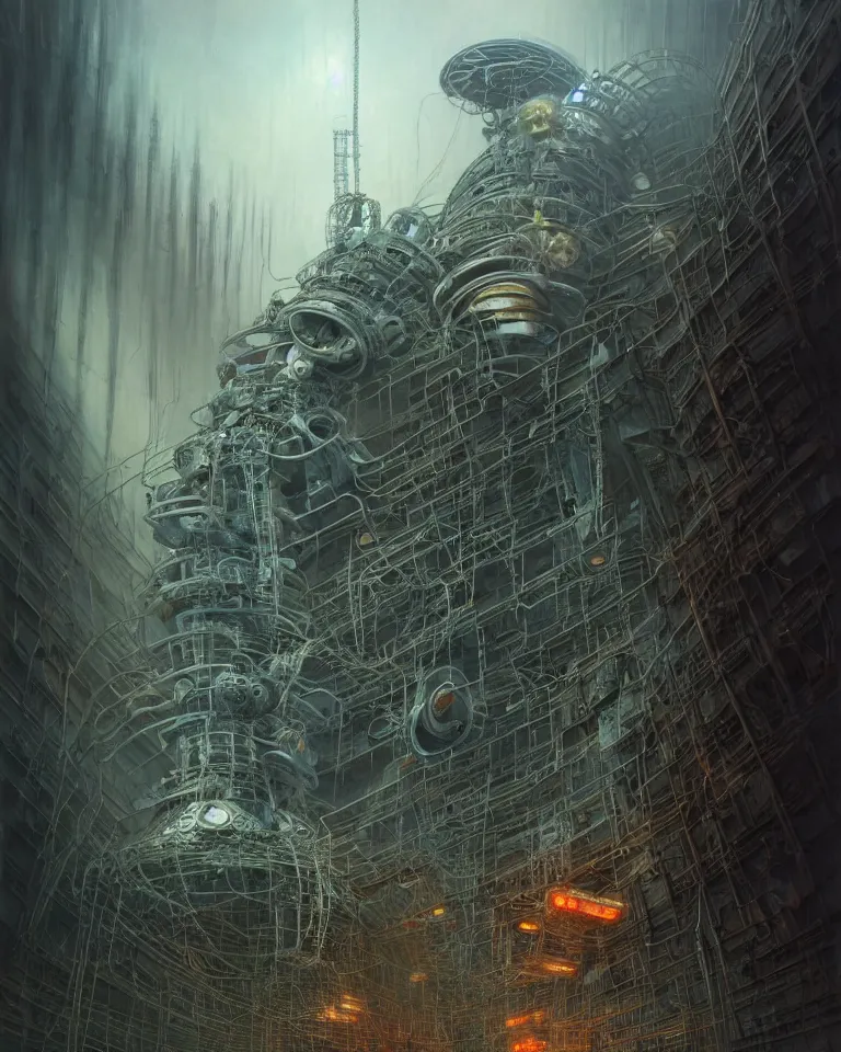 Image similar to low angle shot of a cyberpunk robot character in chernobyl, intricate, elegant, highly detailed, centered, digital painting, artstation, concept art, smooth, sharp focus, illustration, artgerm, tomasz alen kopera, peter mohrbacher, donato giancola, joseph christian leyendecker, wlop, boris vallejo