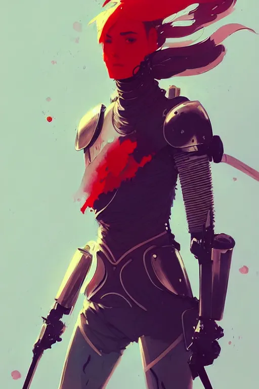 Image similar to a ultradetailed full body portrait of a female knight, by conrad roset, greg rutkowski and makoto shinkai trending on artstation