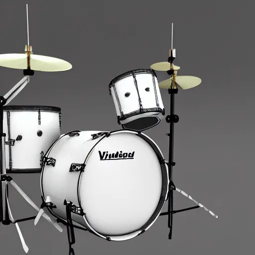 Prompt: Ludwig Vistalite Drum kit, Unreal Engine, 4k render, trending on deviantart