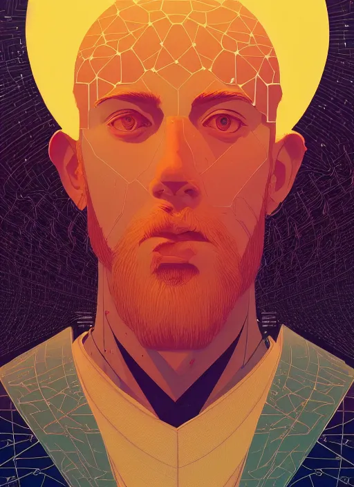 Prompt: symmetry!! stunning portrait of the jesus, by victo ngai, digital art, winning award masterpiece, fantastically beautiful, illustration, upscale with simon stalenhag work, artstation, badass anime 8 k