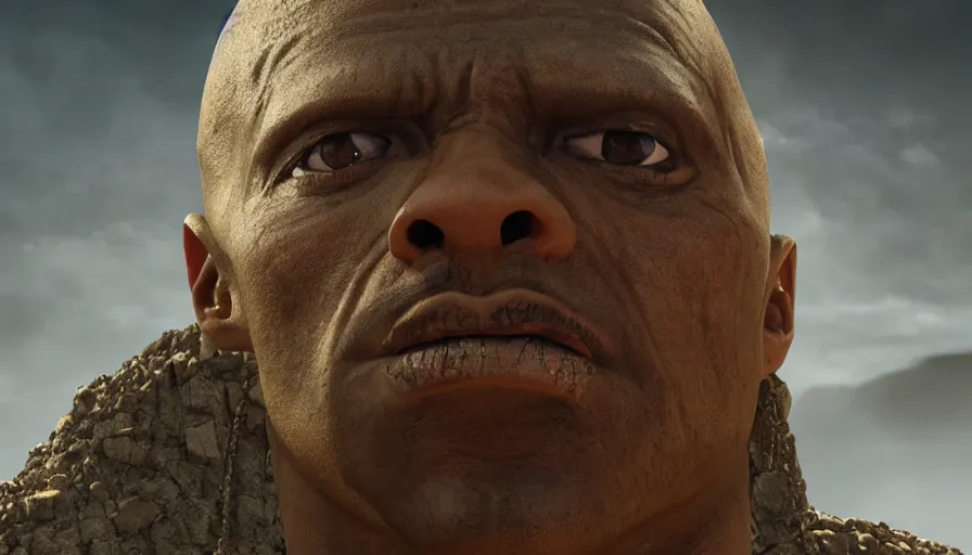 Prompt: The Rock is Imhotep in the Mummy, hyperdetailed, artstation, cgsociety, 8k