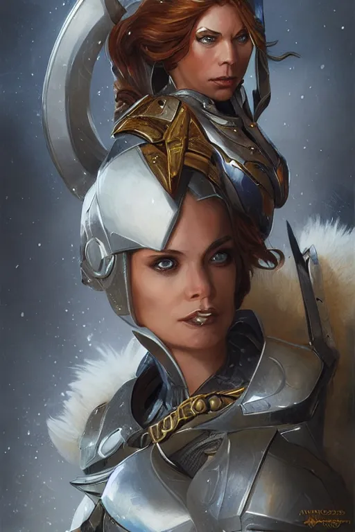 Image similar to amazon valkyrie athena, d & d, fantasy, portrait, highly detailed, headshot, digital painting, trending on artstation, concept art, sharp focus, illustration, art by artgerm and greg rutkowski and magali villeneuve