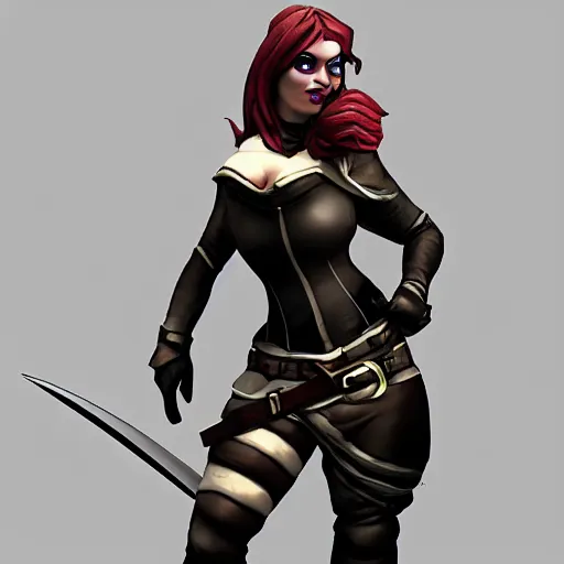 Image similar to curvy medieval rogue girl artstation
