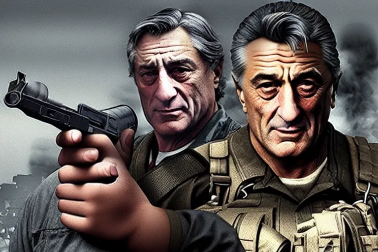 Image similar to robert de niro in call of duty