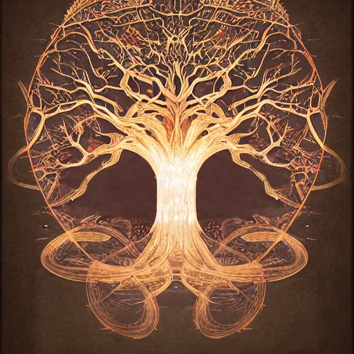 Image similar to Yggdrasil by Choho Aoshima