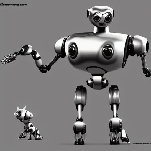 Prompt: robot dog design, render, art station trending