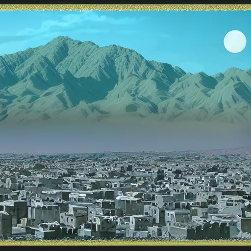 Prompt: Quetta, digital art