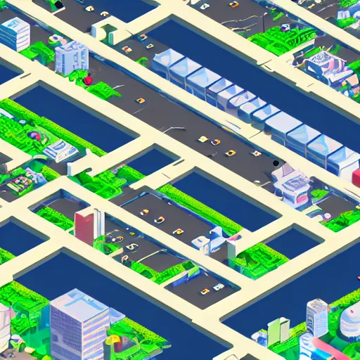 Image similar to pixorama of city of tokyo, silicon valley, complex illustration, eboy, ecity, pixel art, kai vermehr, steffen sauerteig, svend smital, three - dimensional isometric illustration, 3 d isometric pixel art, high detailed, trending on artstation