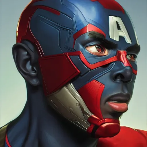 Prompt: MKBHD as captain america, artstation, digital painting, detailed, illustration, art by Artgerm and Grek Rutkowski and Alphonse Mucha