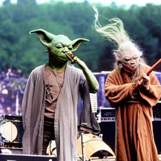 Image similar to Yoda Performing at Woodstock with The Grateful Dead