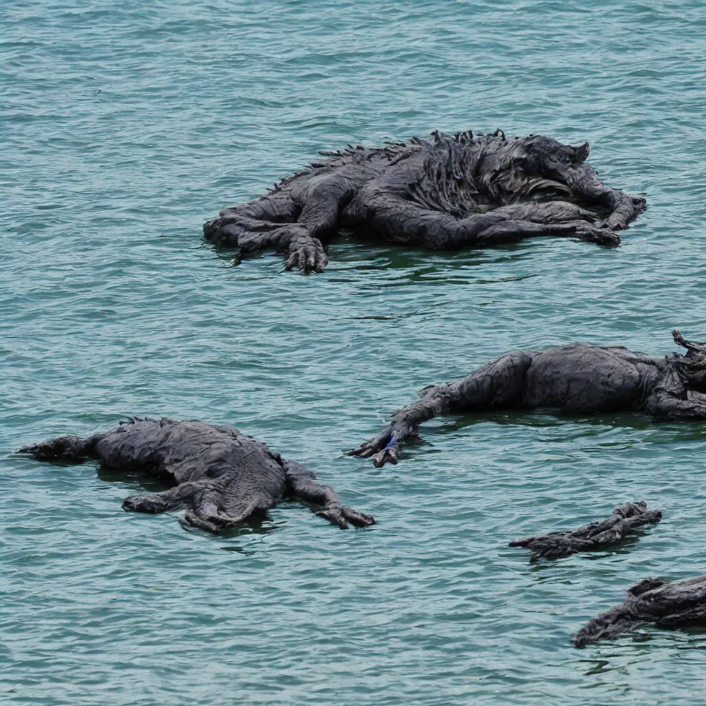 Image similar to predator at the sea sunbathing