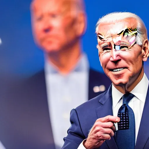 Image similar to joe biden extremely strong on steroids, realism, 4 k, award winning photograph