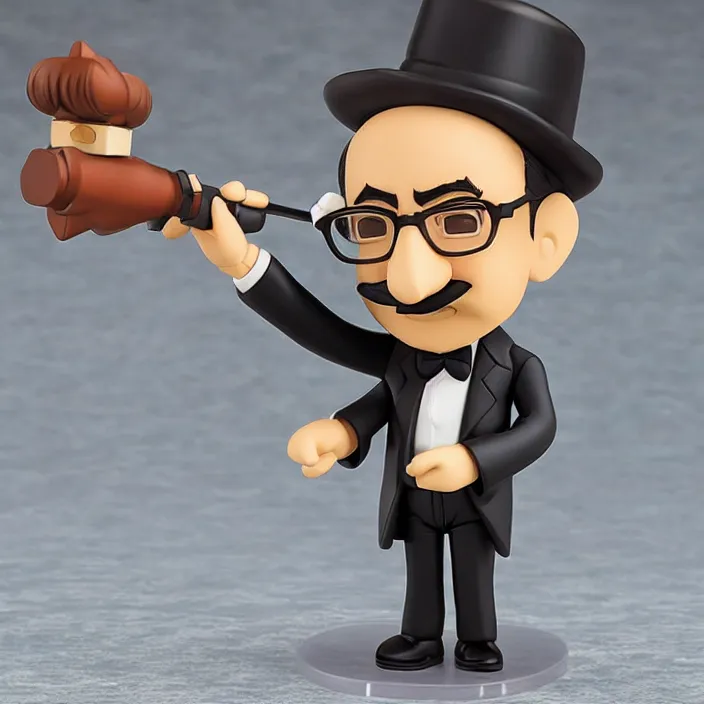 Image similar to Groucho Marx, An anime Nendoroid of Groucho Marx, figurine, detailed product photo