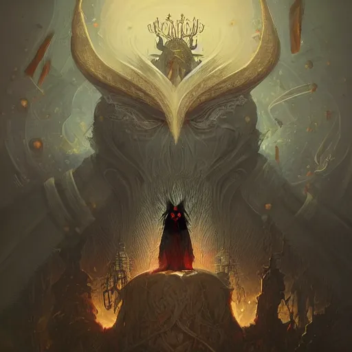 Image similar to Morgott the Omen King, intricate, elegant, highly detailed, digital painting, artstation, concept art, smooth, sharp focus, illustration, art by anato Finnstark and Peter mohrbacher,