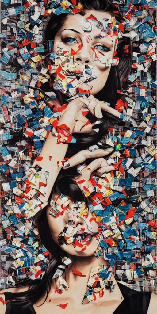 Prompt: i said, ooh, i'm drowning in the night, 1 9 8 0's disco by sandra chevrier