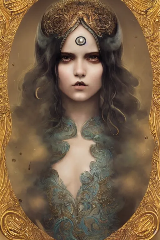 Image similar to beautigful girl, ghibli tom bagshaw, curiosities carnival, anime soft paint of a single beautiful female full very tight long metallic suit ornate, accurate features, focus, very intricate ultra fine details