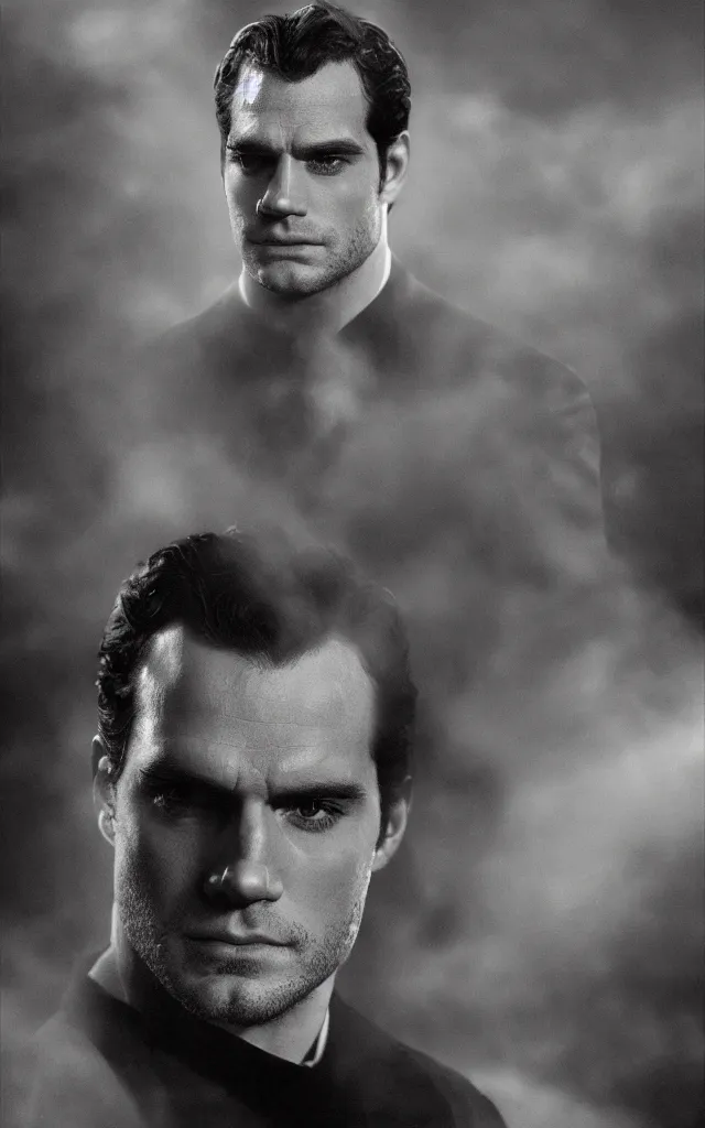 Prompt: portrait of henry cavill in the role of james bond, by camille corot, cinematic, moody lighting, cinematic lighting