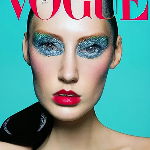 Prompt: editorial model, digis, Vogue