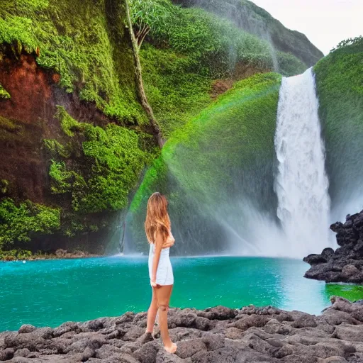 Image similar to head and shoulders shampoo bottle photo next to waterfall in hawaii