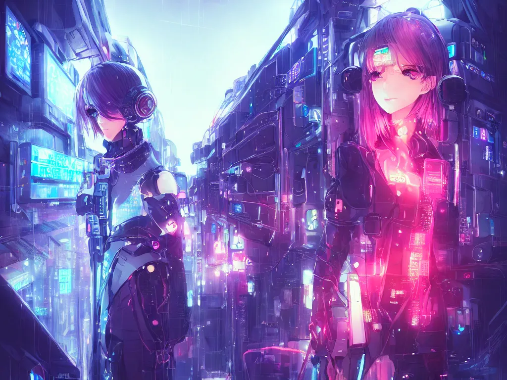 Image similar to portrait anime visual futuristic female cyber airforce, on cyberpunk neon light tokyo rainy rooftop, ssci - fi and fantasy, intricate and very beautiful, human structure, concept art, sharp focus, anime drwaing by rossdraws, frostine engine