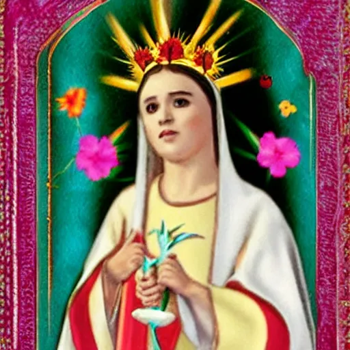 Image similar to rosalia as the virgencita