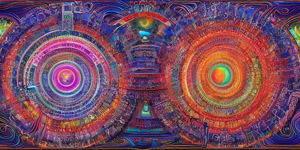 Image similar to memory palace, masterpiece composition, 8 k resolution, ultra fine illustration, art by alex grey and tokio aoyama, highly detailed,