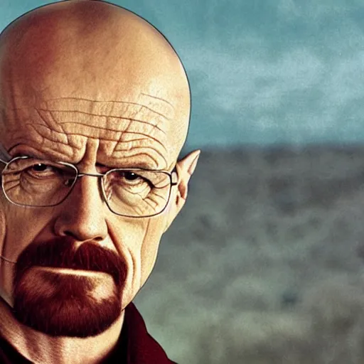 Prompt: Walter White on the cover of a Danielle Steele novel