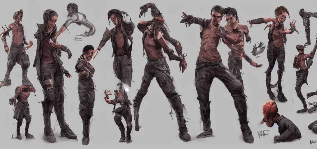 Prompt: character sheet concept art of xavi hernandez, renaissance, futurepunk, parkour, rebel, realistic, hyper realistic, photographic, costume, by marc brunet and artgerm