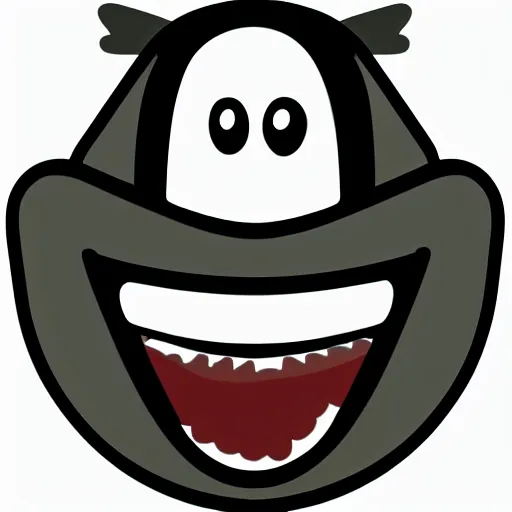 Image similar to black squid, cartoon icon