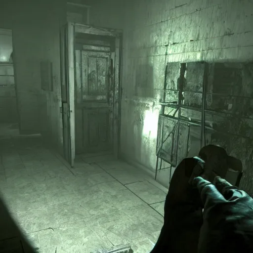 Prompt: a scene from outlast the video game
