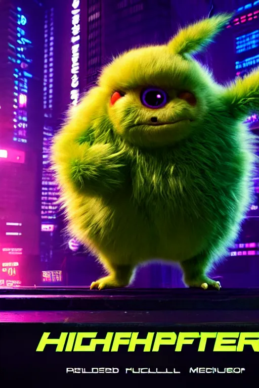 Image similar to high quality 3 d render cyberpunk very tennis ball monster highly detailed, unreal engine cinematic smooth, in the style of blade runner & detective pikachu, hannah yata charlie immer, purple light, low angle, uhd 8 k, sharp focus