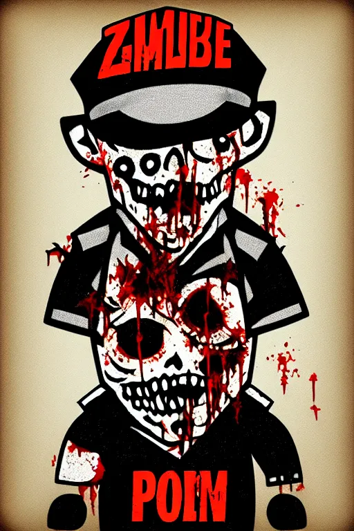 Image similar to zombie policeman