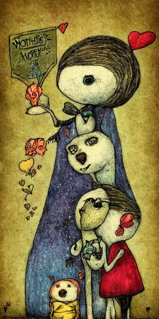 Prompt: mother's day by alexander jansson