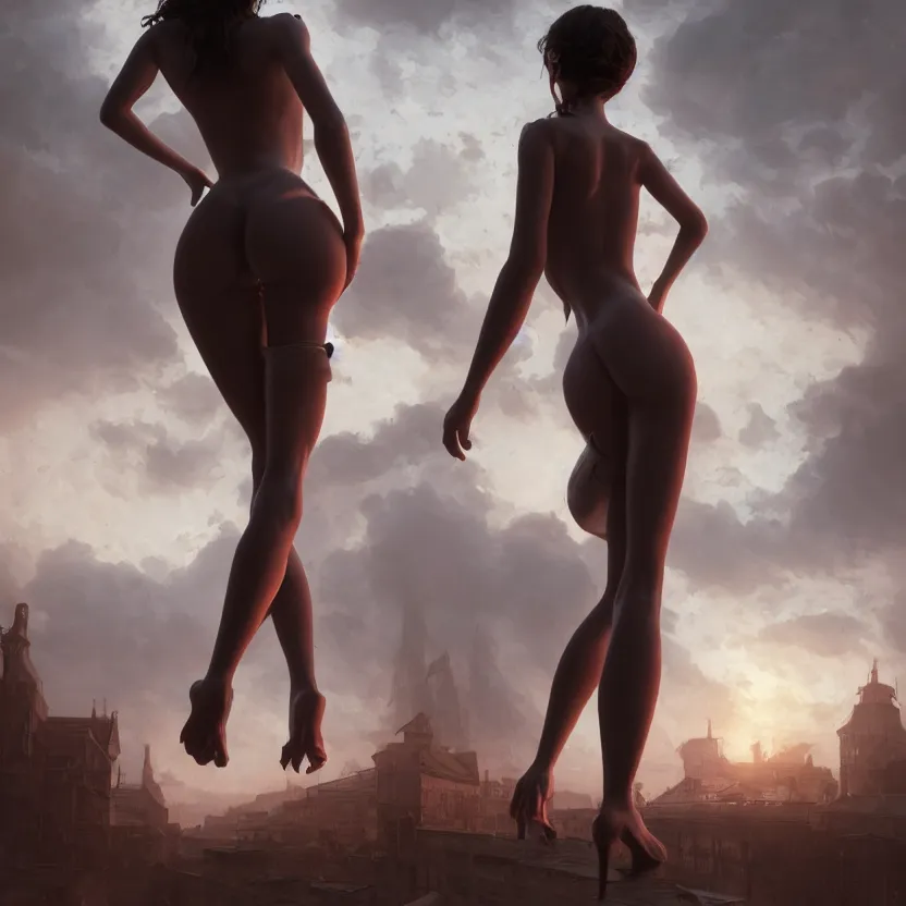 Image similar to a beautiful Cotton Mill Girl, symmetrical and proportioned body, centered, dramatic angle, ornate, details, smooth, sharp focus, illustration, realistic, cinematic, artstation, award winning, rgb , unreal engine, octane render, cinematic light, macro, depth of field, blur, red light and clouds from the back, highly detailed epic cinematic concept art CG render made in Maya, Blender and Photoshop, octane render, excellent composition, dynamic dramatic cinematic lighting, aesthetic, very inspirational, arthouse by Henri Cartier Bresson