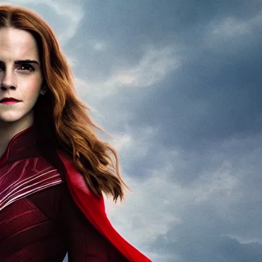 Prompt: emma watson as the scarlet witch