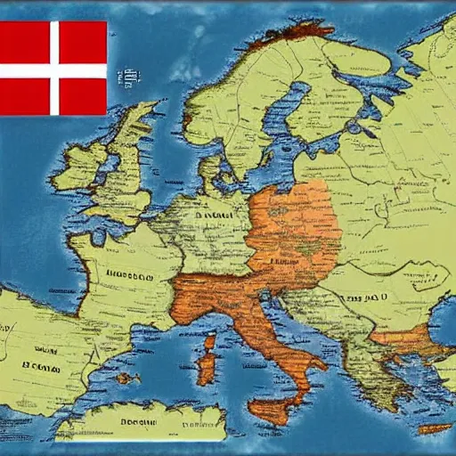 Image similar to the map of the norwegian empire photo - realistic