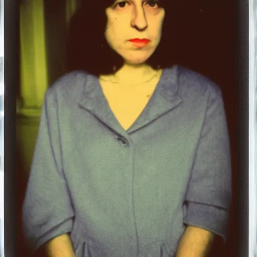 Image similar to Marina Tsvetaeva, 90s polaroid, by Saul Leiter, Jamel Shabazz, Nan Goldin